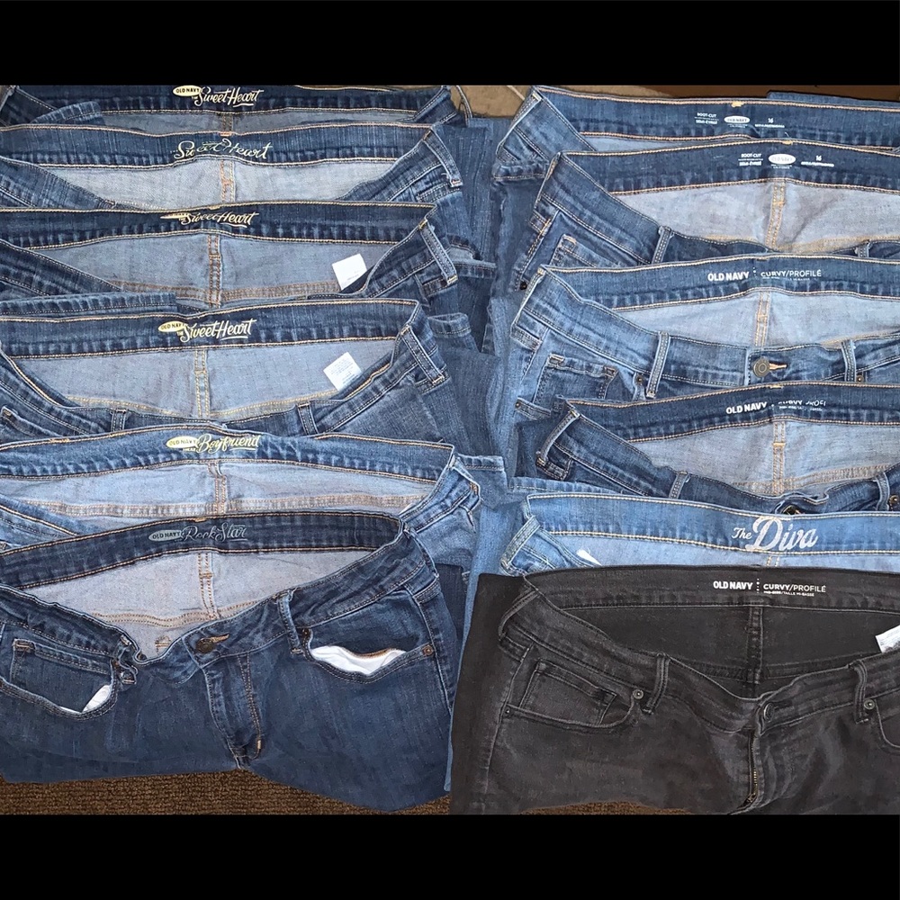 Old Navy Jeans 12 pair Size 16